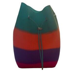 Yummy Gummy Silicone Bucket Backpack By American Jewel- BIRTHDAY CAKE 13.5” Tall